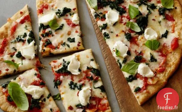 Pizza Saine aux Épinards et à la Ricotta