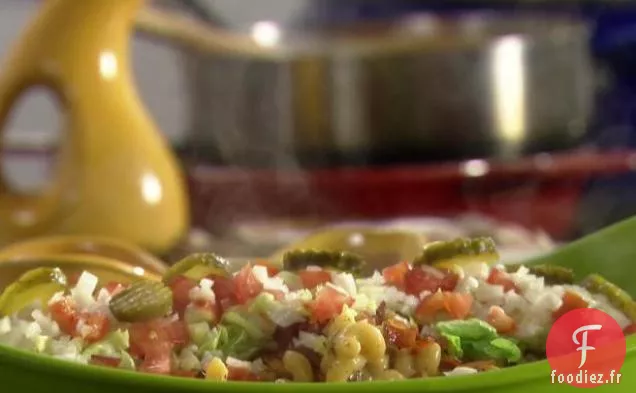 Burger au Bacon Mac 'n' Cheese