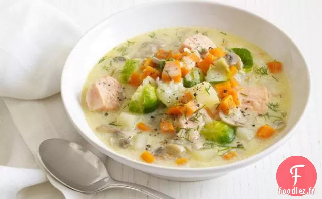 Chaudrée de Saumon et Légumes