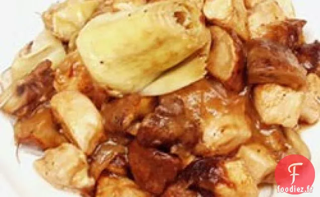Poulet et Artichauts