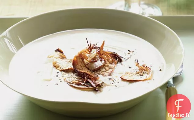 Soupe d'Artichauts et de Parmesan à Gros Cœur