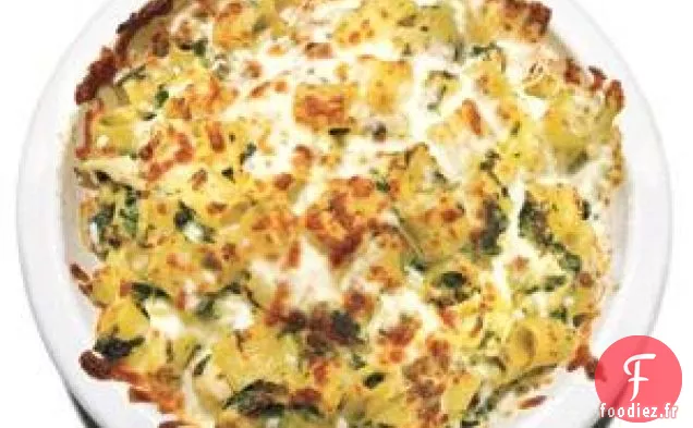 Recette De Pâtes Cuites Au Fromage Aux Épinards Et Aux Artichauts