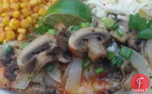 Cuisson aux champignons, au Fromage et à l'aiglefin