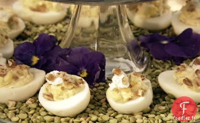 Oeufs Farcis Au Fromage de Chèvre