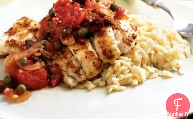 Mérou à la Sauce Puttanesca