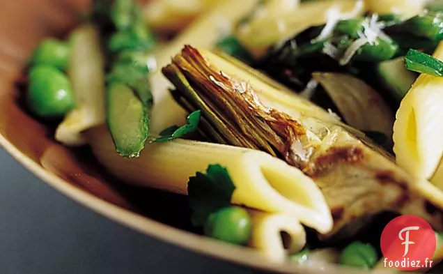 Penne aux Asperges et Artichauts