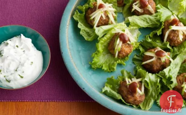 Boulettes de Viande Tandoori avec Raita à la Coriandre