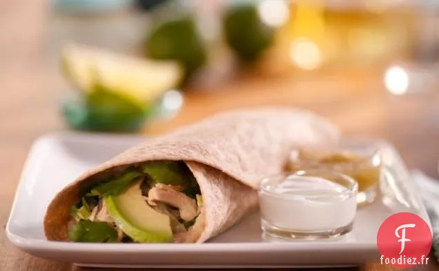 Burrito Verde au Poulet et aux Haricots