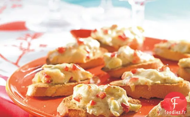 Crostini Parmesan-Artichaut