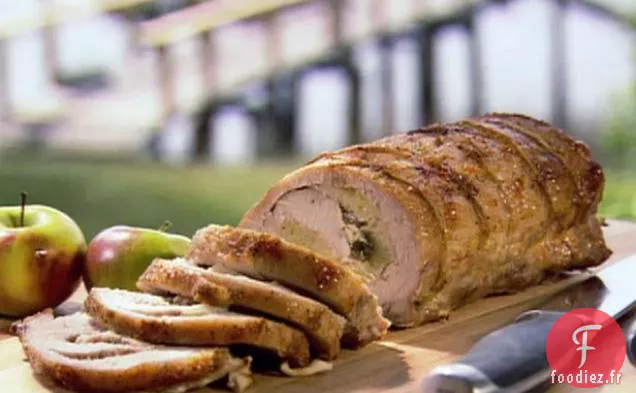 Rôti de Longe de Porc Farcie aux Pommes