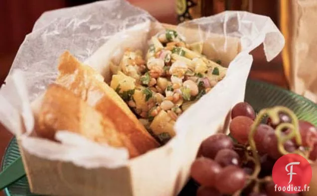 Salade d'Épeautre aux Haricots Blancs et aux Artichauts