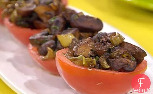 Salade de Champignons Chauds Tomates Farcies