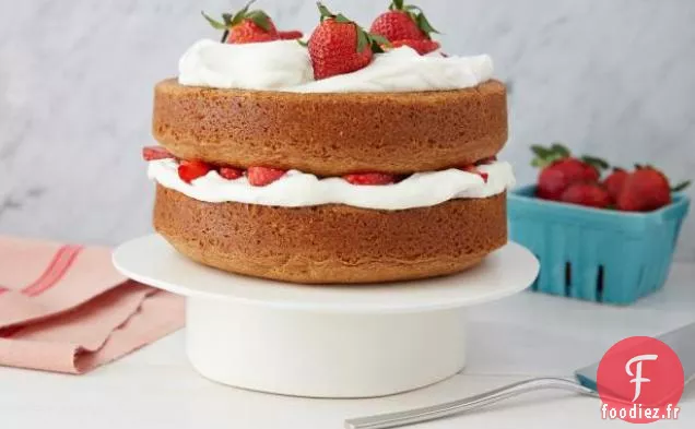 Gâteau de Campagne aux Fraises