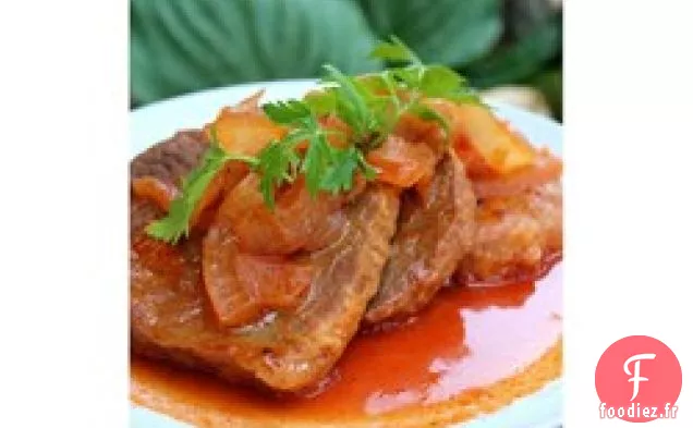 Oeil de Steak Rond et Ketchup