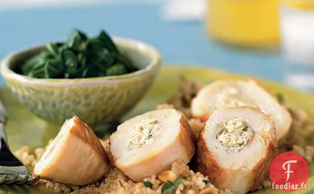 Poitrines de Poulet Farcies aux Artichauts, au Citron et au Fromage de Chèvre
