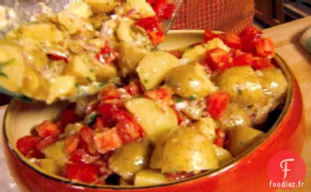 Salade Tiède de Pommes de Terre et Tomates à la Vinaigrette de Dijon