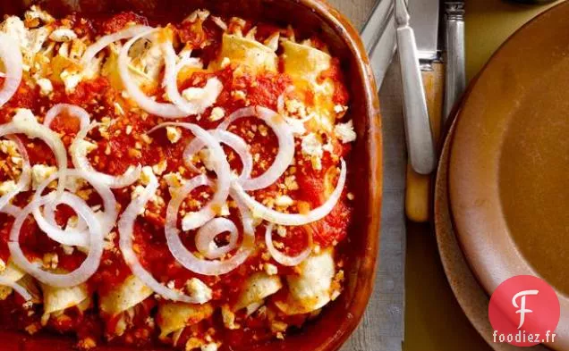 Enchiladas de Poulet Suizas