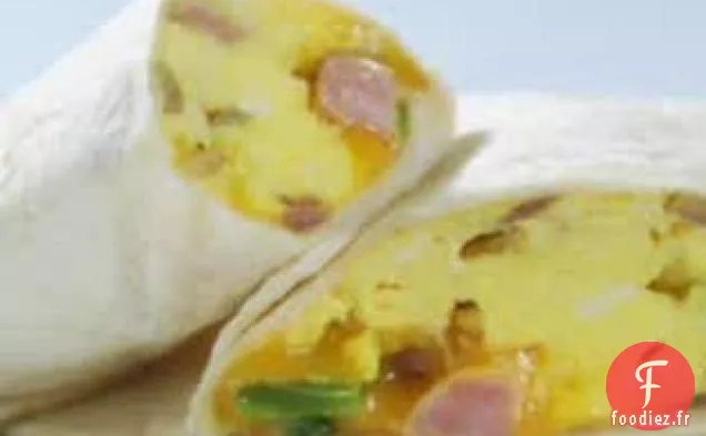 Tour 2 en ligne - Burrito de petit-déjeuner au Jambon et au Fromage