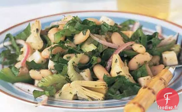Salade Italienne de Haricots Blancs et d'Artichauts