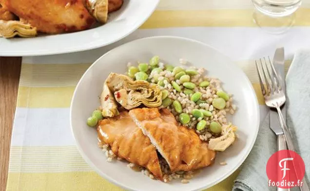 Piccata de Poulet au Citron, Câpres et Cœurs d'Artichaut