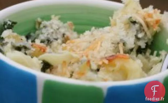 Macaroni Au Fromage Épinards-artichauts