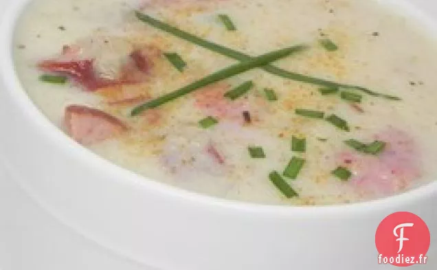 Soupe Crémeuse aux Saucisses de Pommes De Terre