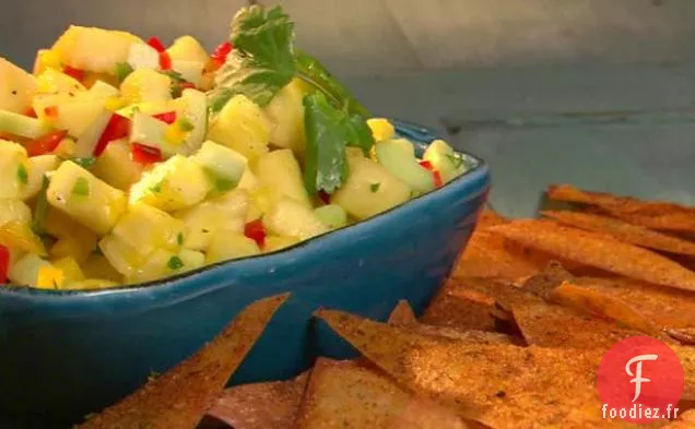 Jerk Wontons avec de la Salsa des Caraïbes