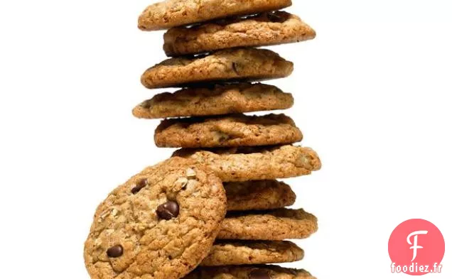 Biscuits aux Pépites de Chocolat à l'Avoine et au Lin