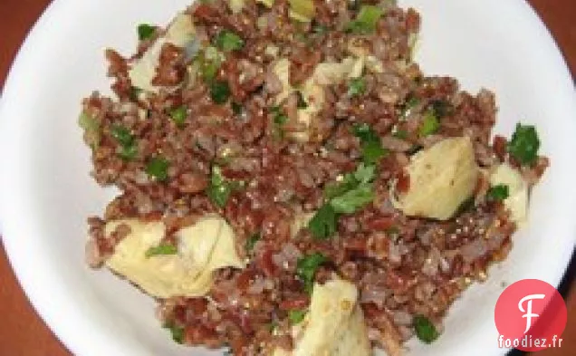 Salade de Riz au Prosciutto et Artichauts