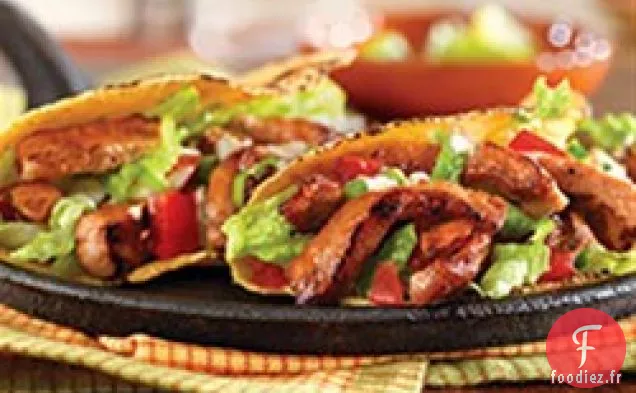 Tacos à la Main de Porc Sautés au Miel et aux Épices
