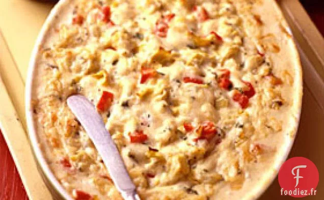 Trempette aux Artichauts et au Fromage au Four