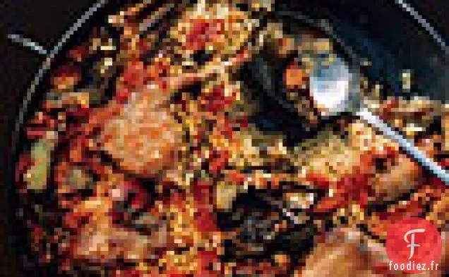 Paella au Lapin et aux Artichauts