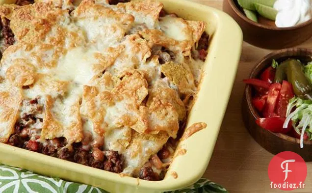 Casserole de Tacos au Bœuf et aux Haricots