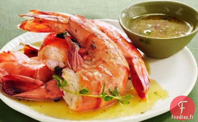 Cocktail de Crevettes au Vin Orange