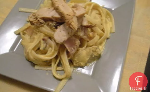 Fettuccini Au Poulet Et Aux Artichauts