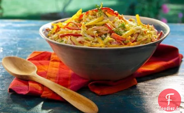 Salade de chou à la Vinaigrette Crémeuse au Cumin