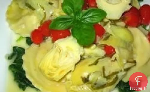 Artichauts dans une Sauce à l'Ail et à l'Huile d'Olive