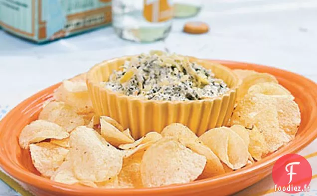 Trempette Piquante aux Épinards et aux Artichauts