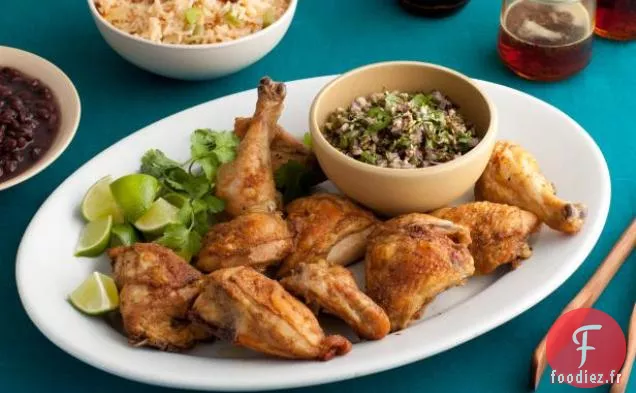 Poulet Rôti avec Salsa aux Graines de Citrouille