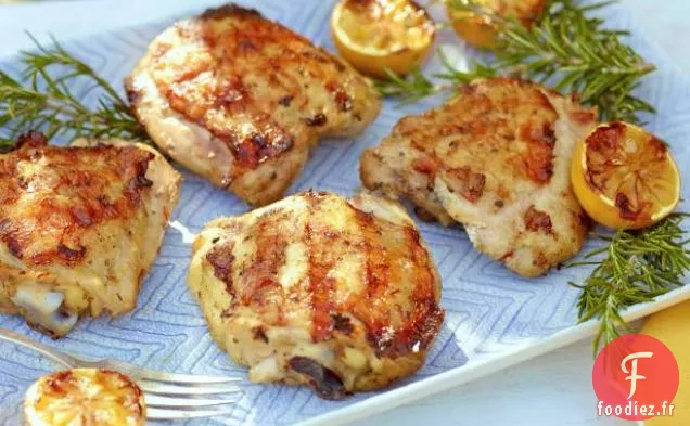 Cuisses de Poulet Grillées Marinées au Citron et aux Herbes