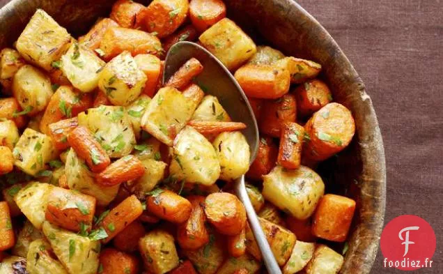 Céleri-Rave Rôti et Carottes