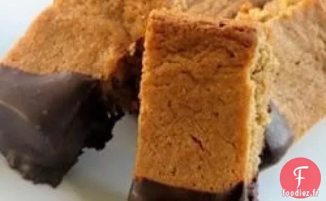 Brownies au Beurre d'Arachide de Blé Entier Moelleux
