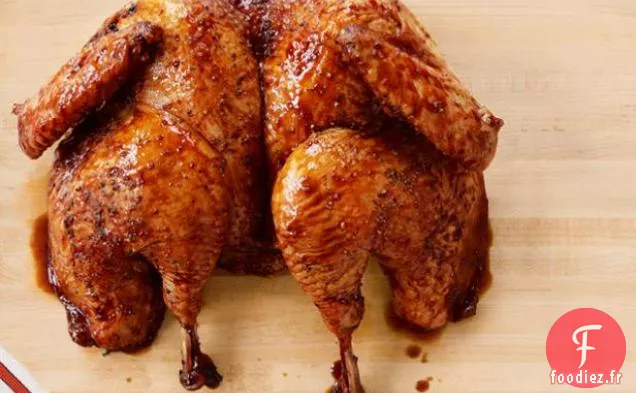 Dinde au Beurre avec Glaçage Pomme-Canneberge