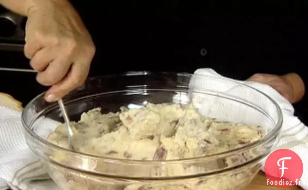 Pommes de Terre Écrasées Au Parmesan