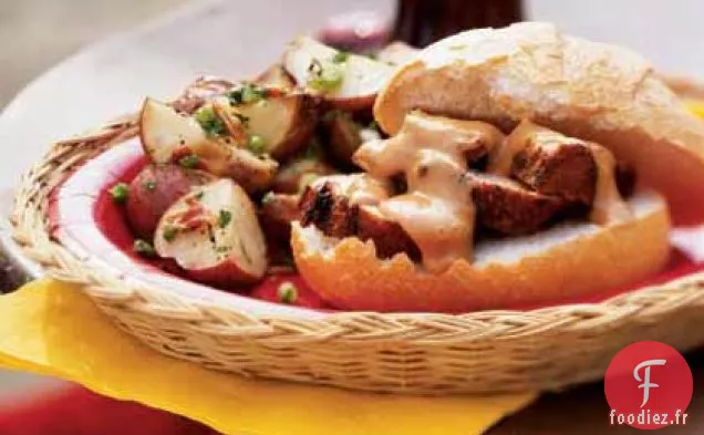 Sandwichs Au Filet de Porc Grillé