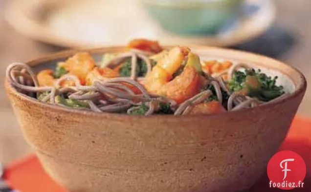 Crevettes et Brocoli à la Sauce Chili