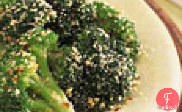 Brocoli aux Graines de Sésame et Poivron Rouge Séché