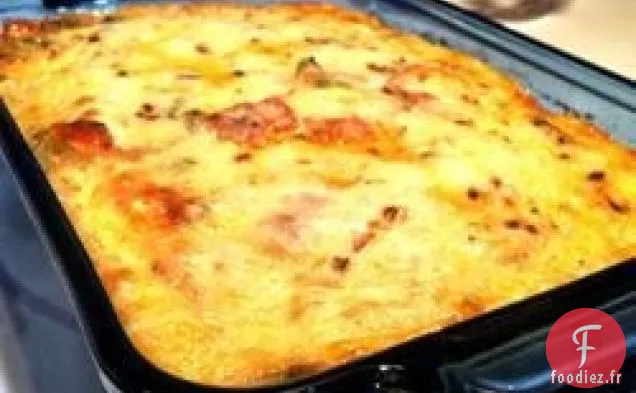 Casserole de Petit-déjeuner à Pizza Restante