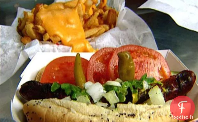 Hot-Dog Style Chicago du Wiener Circle