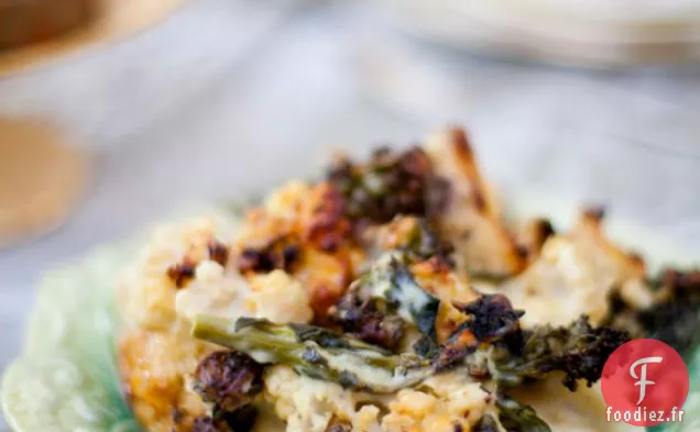 Cuisson Au Chou-Fleur Au Fromage Et Au Brocoli